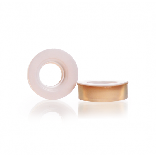 Silicone rubber seals, for GL 18 threads with PTFE washer, 16 x 8 mm