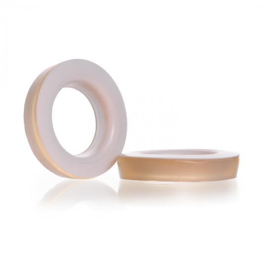 Silicone rubber seals, for GL 45 threads with PTFE washer, 42 x 26 mm