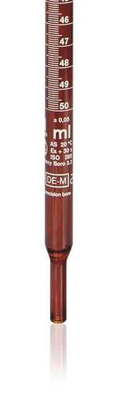 Spare tube comp.aut.burette BLAUBRAND® cl.AS
10 ml:0,02 ml, Boro 3.3® amber, gr