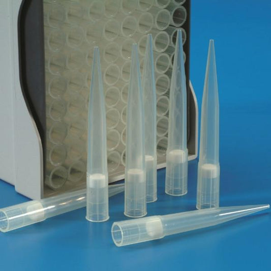 STERILE FILTER TIPS IN RACK GILSON® TYPE AND EPPENDORF® TYPE 50:1000 µl (96 Tips
