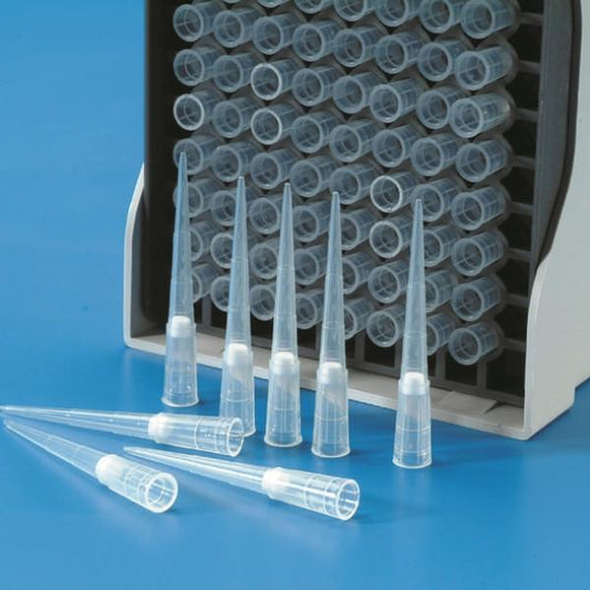 STERILE FILTER TIPS IN RACK GILSON® TYPE grad. 2:100 µl (96 Tips)