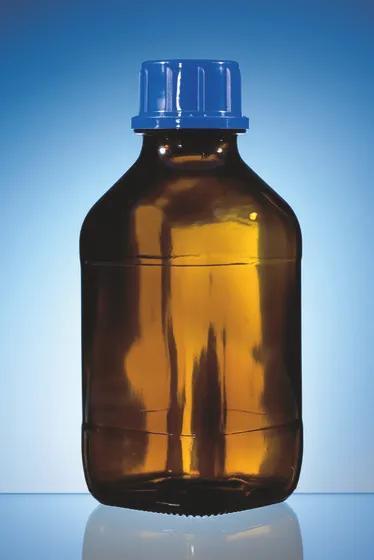 Threaded bottle, amber, without coating
 100 ml, thread 32, with screw cap, PP