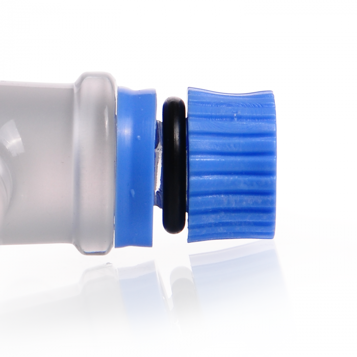 Three part retaining device, complete, for SBW stopcock keys, NS 14,5, GL 9