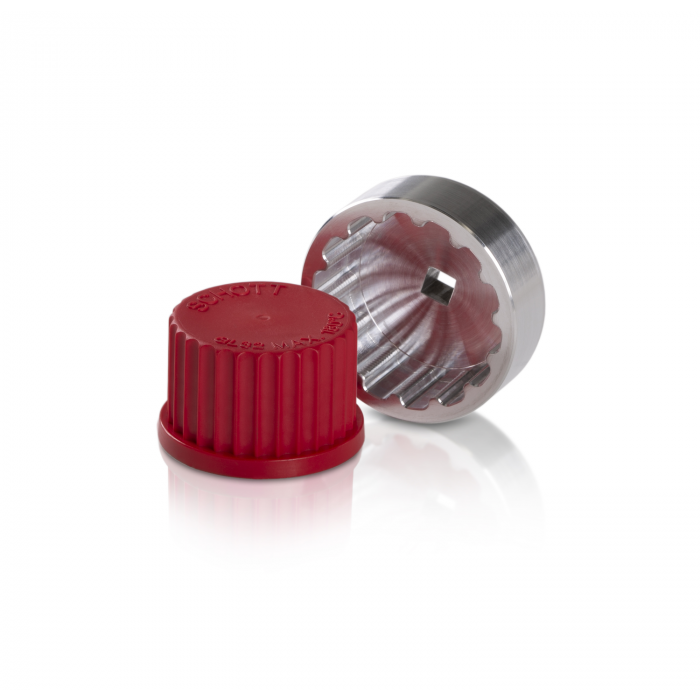 Torque wrench socket for DURAN® GL 32 PBT cap, Aluminium
