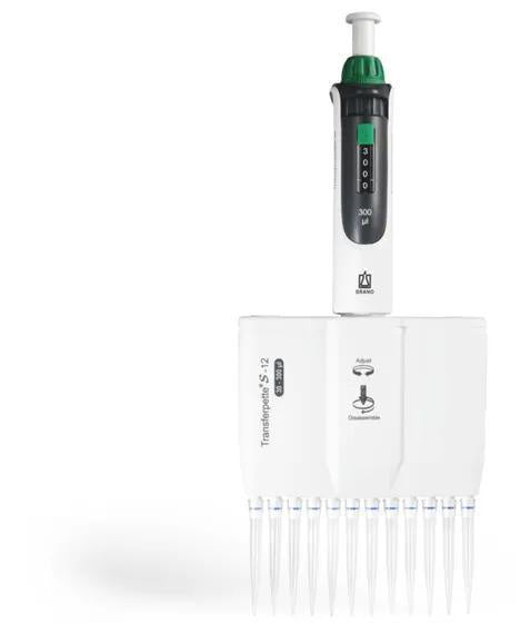 Transferpette S-12 Digital DE-M
10   -100 µl, with accessory
multi-channel pip