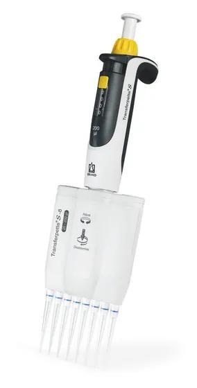 Transferpette S-8 Variable DE-M
0,5 - 10 µl, with accessory
multi-channel pipe
