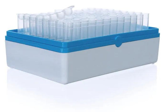 Tube, 1,2 ml, rack packed, PP
Rack w.12 strips/8 tubes, 10 pc.
alphanumeric id