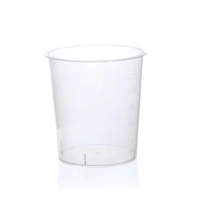 Urine beaker, without lid, PP, CE-IVD
grad. to 125 ml
dia. 65 mm, h. 70 mm