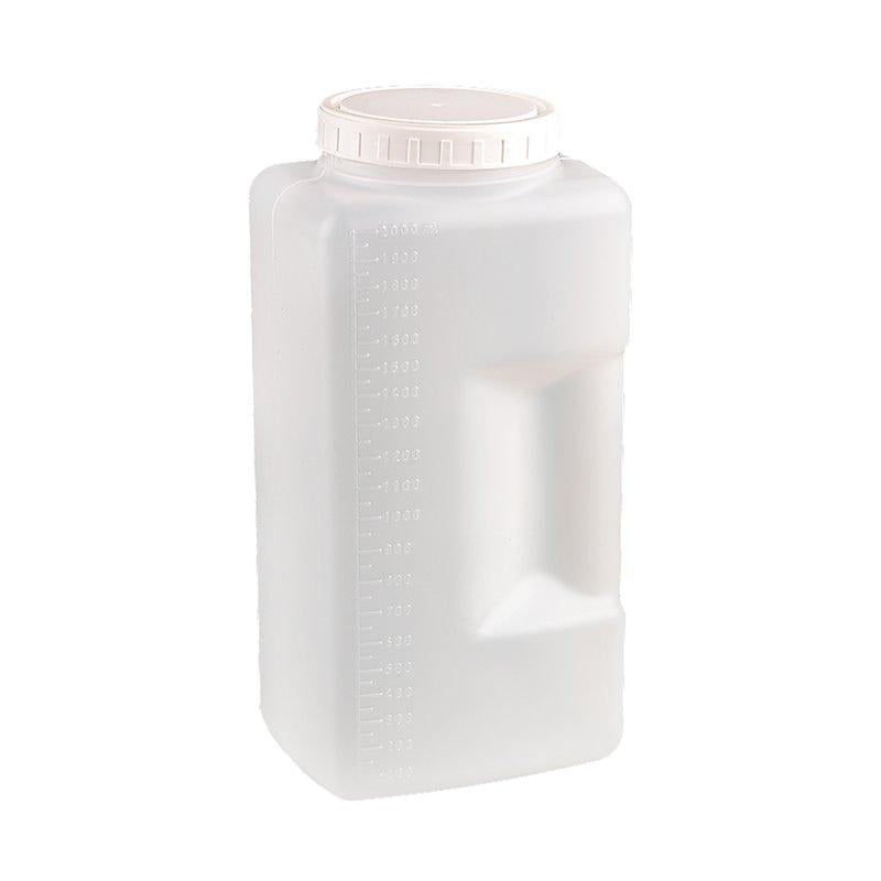 Urintainer ® 24 h urine container 2000 ml in PE brown colour with ergonomic hand