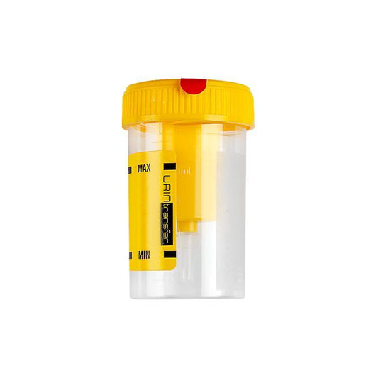 Urintransfer ® 60 ml in PP with yellow screw cap, aspiration system for vacuum t