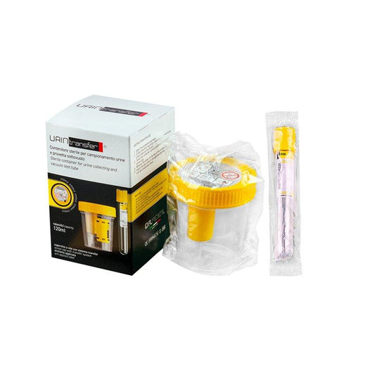 Urintransfer ® kit with urine container 120 ml in PP + Vacumed ® tube 16x100 mm