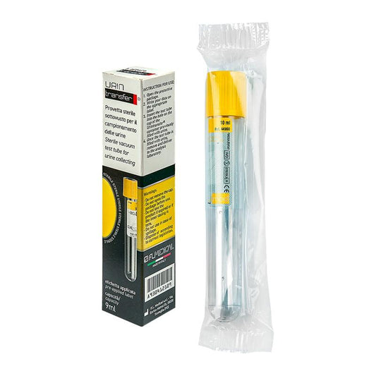 Urintransfer ® vacuum tube 16x100 mm without preservative x 10 ml of urine, yell