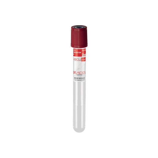 Vacumed® 13x100 mm "VST" virus stabilization tube with 2 ml of phosphate buffer