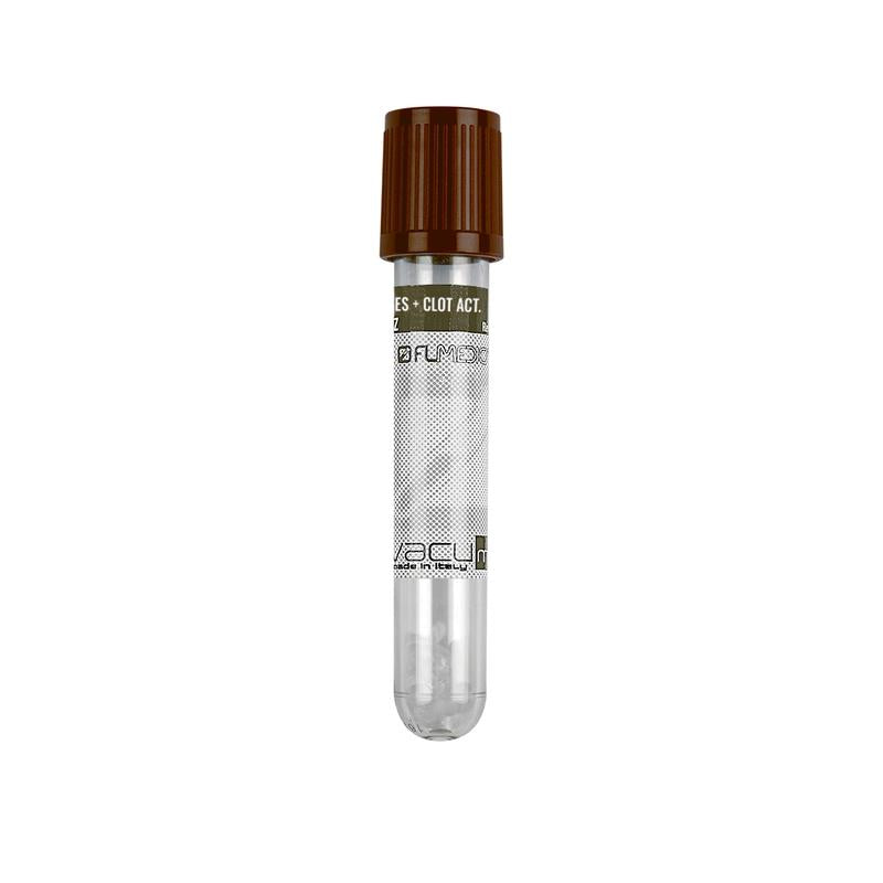 Vacumed® 13x75 mm with Granules Separators + Clot Activator x 2 ml of blood, bro
