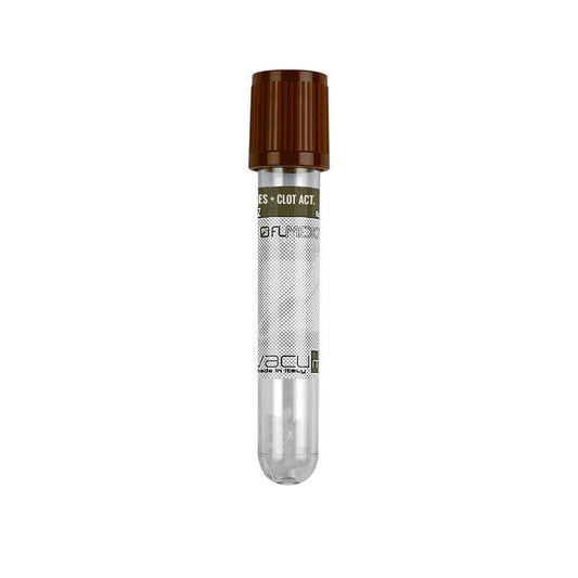 Vacumed® 16x100 mm with Granules Separators + Clot Activator x 8 ml of blood, br