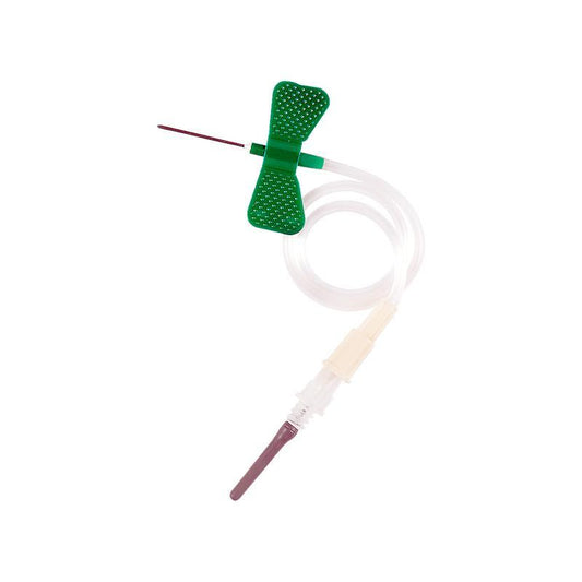 Vacumed® blood collection set 22G x ?" black with luer adapter needle, tube leng