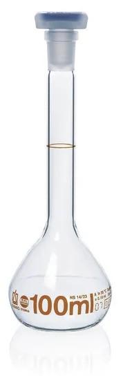 Vol. flask, BLAUBRAND-ETERNA, class A
500 ml, with NS 19/26 PP stopper, DE-M
g